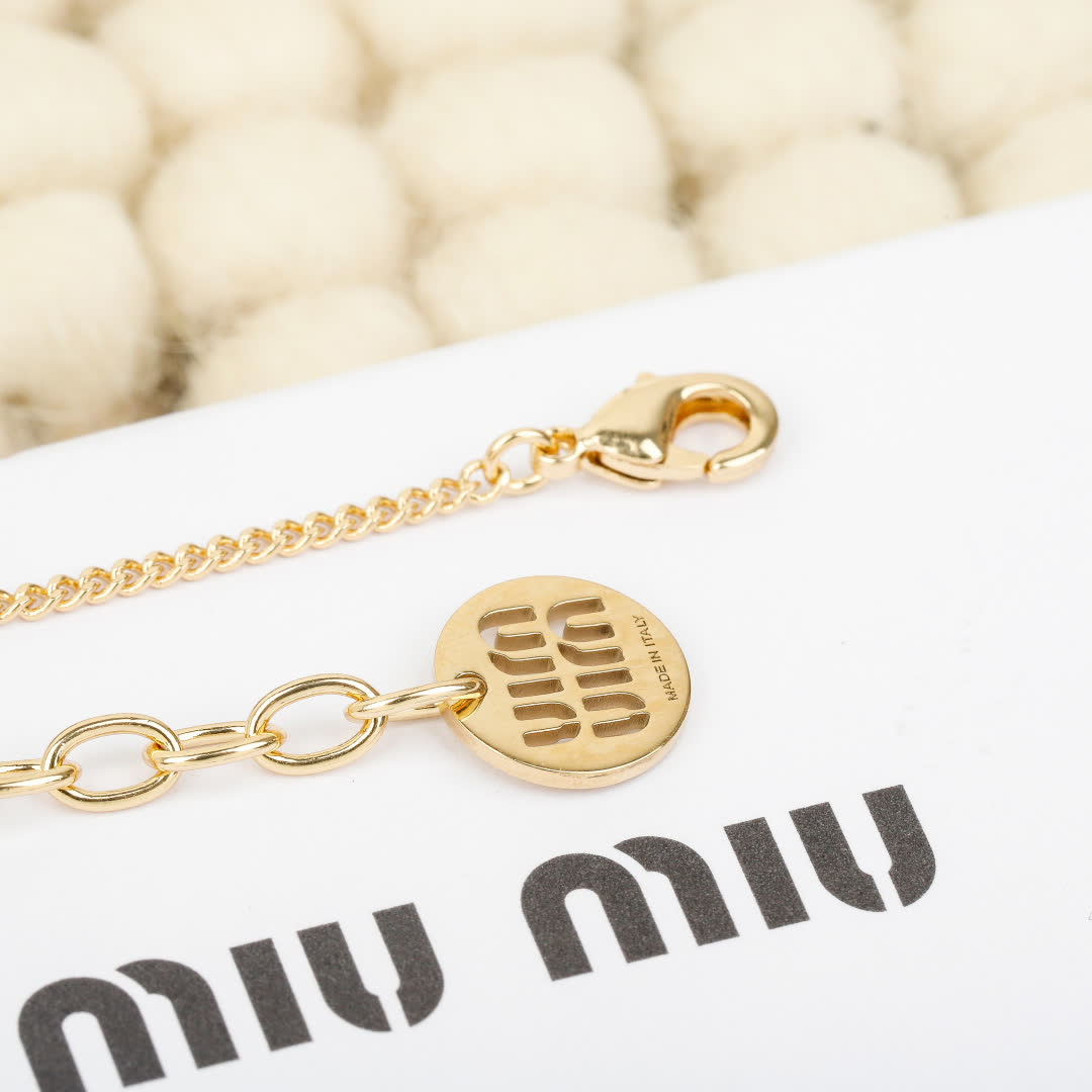 Miu Miu Pearl Pendant Necklace